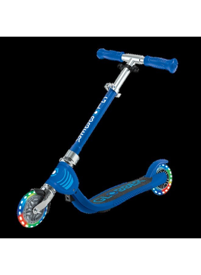 GLOBBER سكوتر جونيور قابل للطي مع أضواء من جلوبير - أزرق بحري - Image 3