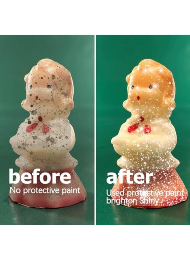 Air Dry Clay Glaze Varnish Set Scratch Resistant, Prevent Cracking, Long Lasting Shine, for Ceramics, Oil Paintings (120ML Gloss Finish) - Image 5