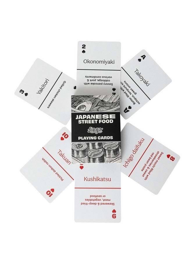 Lingo Japanese Street Food Playing Cards | Japanese Street Food Recipes & Tips Travel Flashcard Deck - Image 2