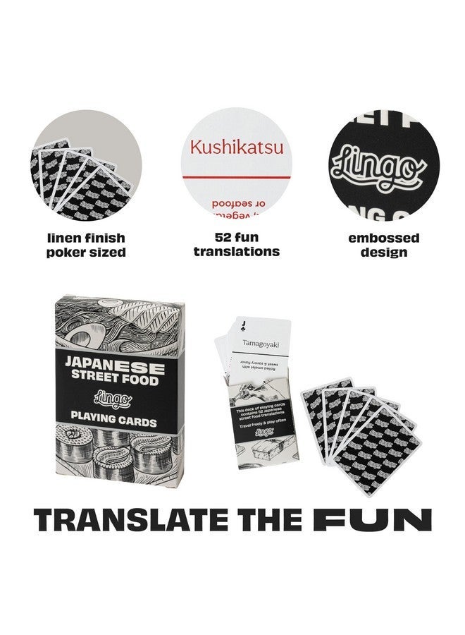 Lingo Japanese Street Food Playing Cards | Japanese Street Food Recipes & Tips Travel Flashcard Deck - Image 5