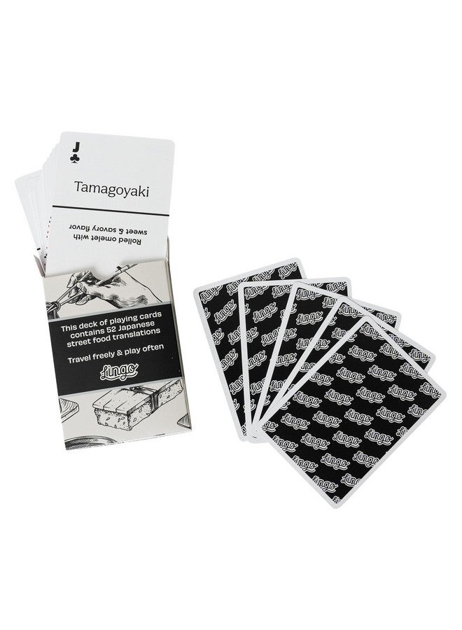 Lingo Japanese Street Food Playing Cards | Japanese Street Food Recipes & Tips Travel Flashcard Deck - Image 3