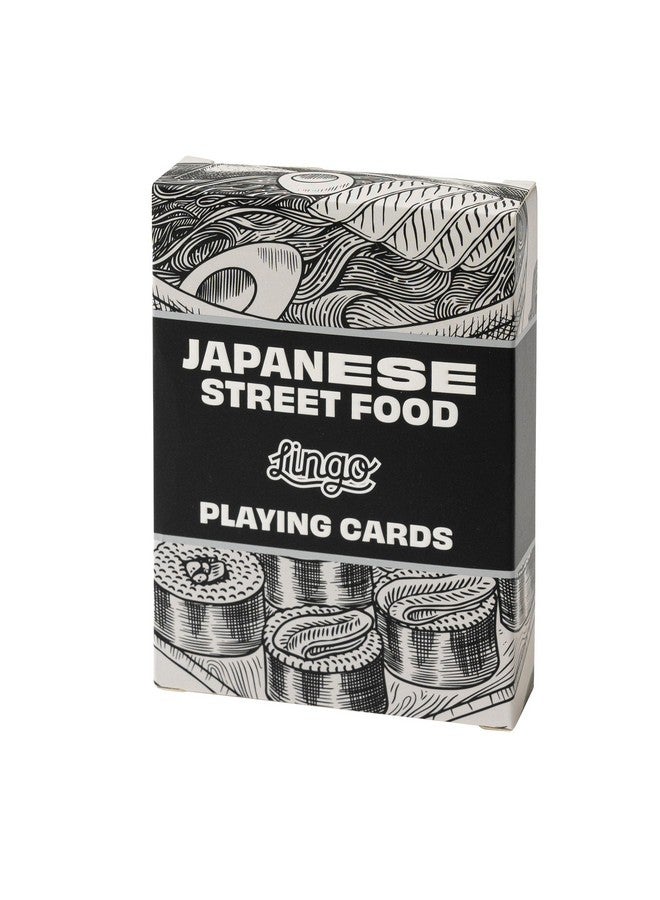 Lingo Japanese Street Food Playing Cards | Japanese Street Food Recipes & Tips Travel Flashcard Deck - Image 1