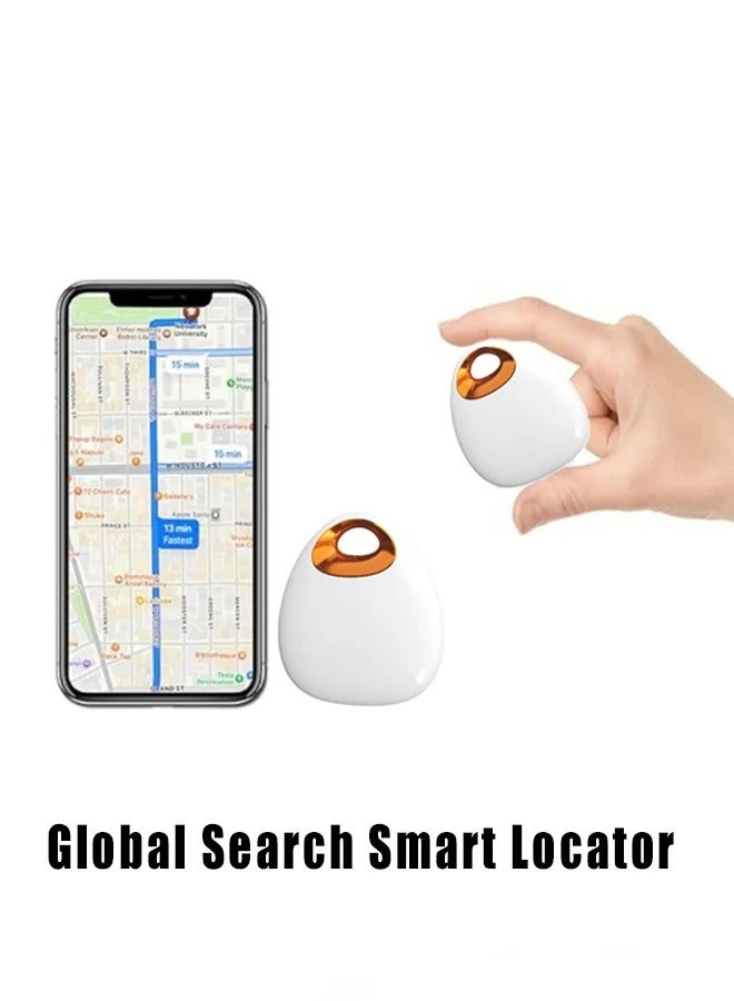 Locator Car Wallet Kids Mini Smart Tracker Item Finder (iOS Android Only) Waterproof Bicycle Key Finder White One - Image 1