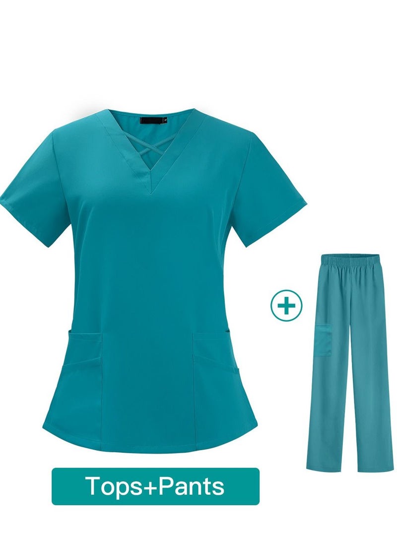 Gasin Medical Scrub Suit Surgical Gown Suit Doctor Nurse Suit  - Image 2