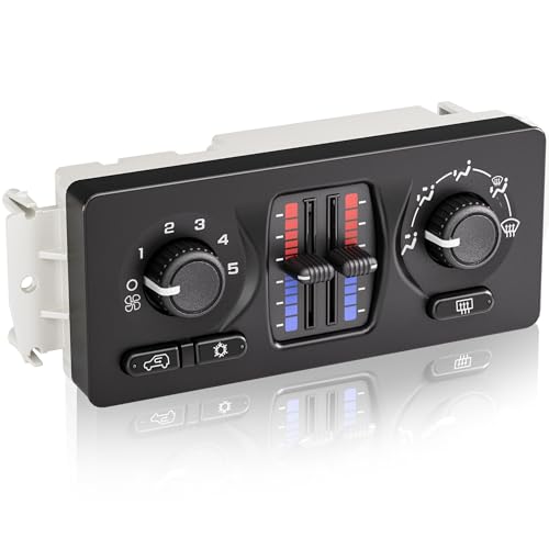 XIMAKA 599-210XD Climate Control Module Fit for 2003-2007 Chevy Silverado GMC Sierra 1500 2500 3500 Tahoe Yukon XL Suburban Avalanche Trailblazer Envoy Escalade, AC Control Panel with Rear Window Defogger - Image 1