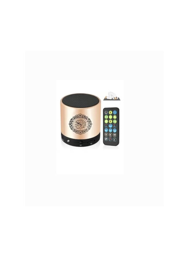 SQ-200 Quran Portable Speaker With Remote Gold - Image 3