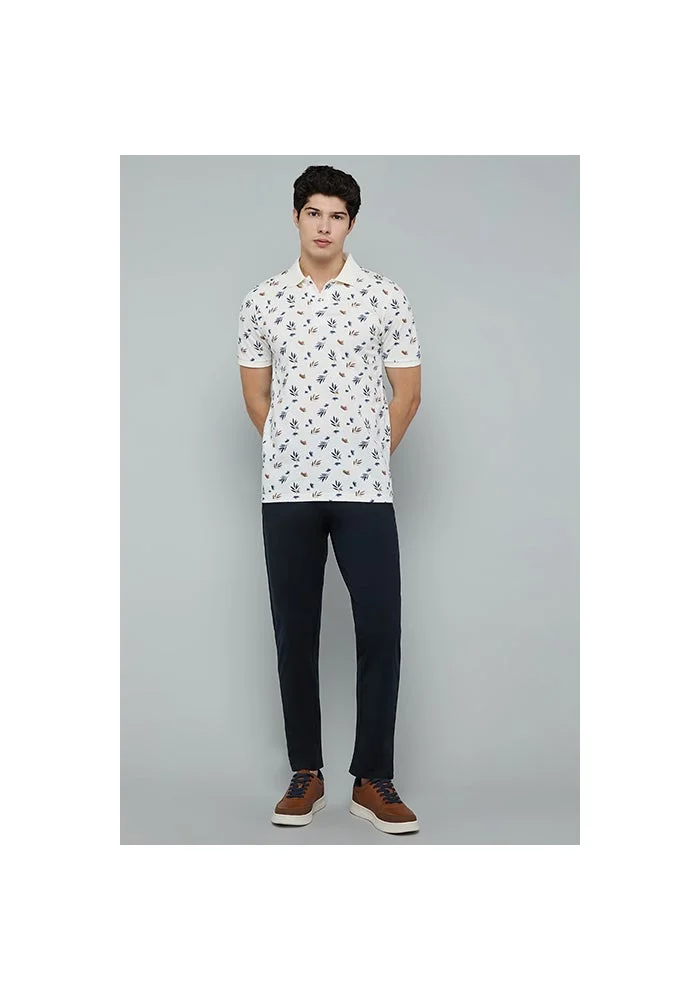 R&b Printed Polo T-Shirt with Short Sleeves