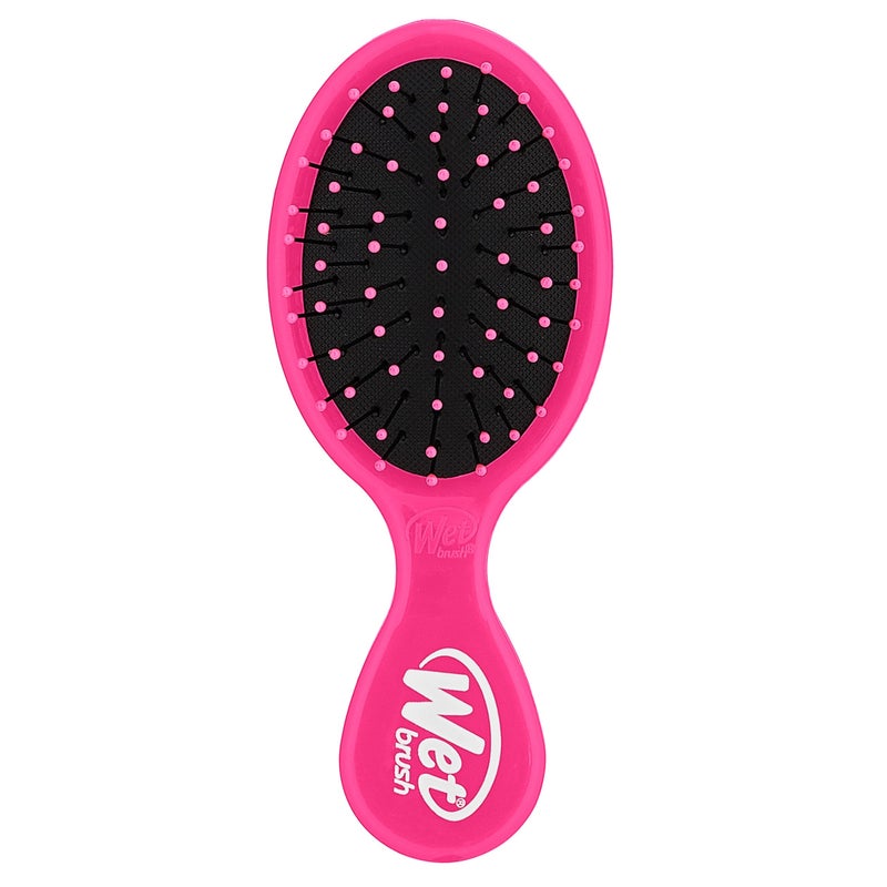 Wet Brush Mini Detangler Hair Brush, Pink, Detangling Travel Hairbrush, Ultra-Soft IntelliFlex Bristles Glide Through Tangles with Ease, Pain-Free, All Hair Types - Image 1