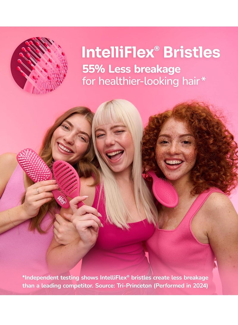 Wet Brush Wet Brush Mini Detangler Hair Brush, Purple - Detangling Travel Hair Brush - Ultra-Soft IntelliFlex Bristles Glide Through Tangles with Ease - Pain-Free - All Hair Types - Image 3