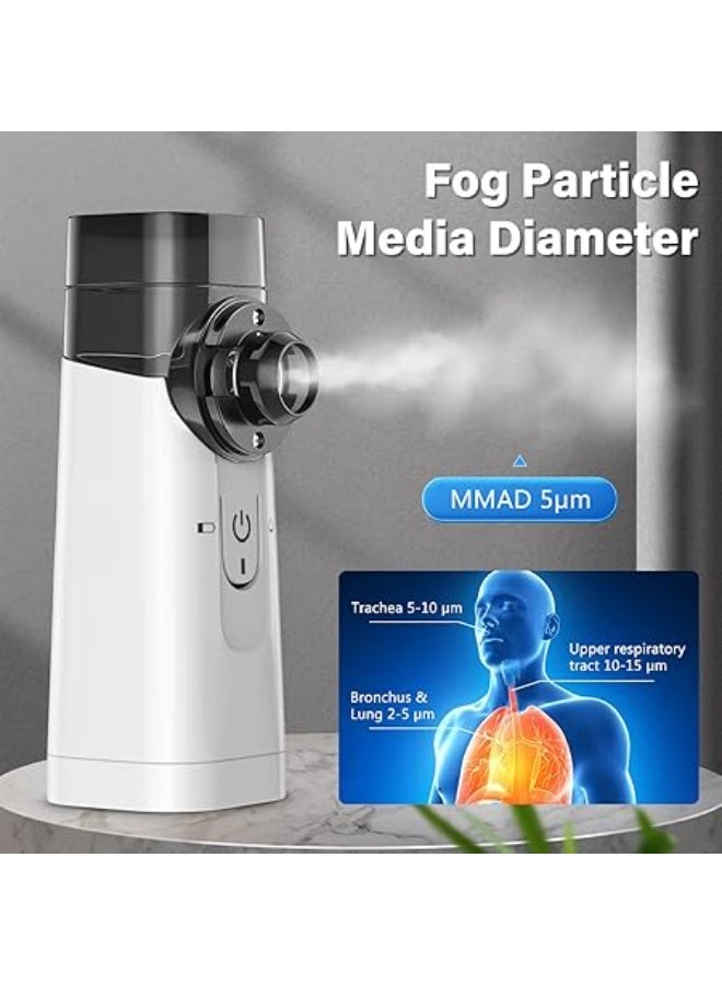 Portable Inhaler Nebuliser Set – Low-Noise Device for Effective Treatment of Respiratory Diseases | Complete Set for Children and Adults - Image 4