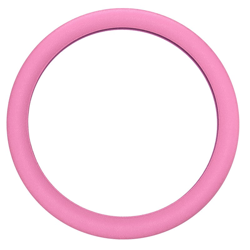 LRITER Car Steering Wheel Cover NonSlip Silicone Material Multiple Color Choices Universal Auto Parts Steering Wheel Cover Suitable for Most Cars Pink - Image 3