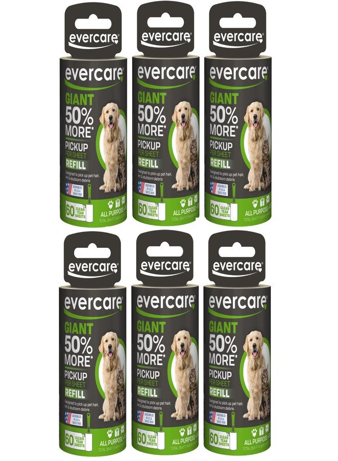Evercare Giant PET Hair Roller REFILL - 6 Pack