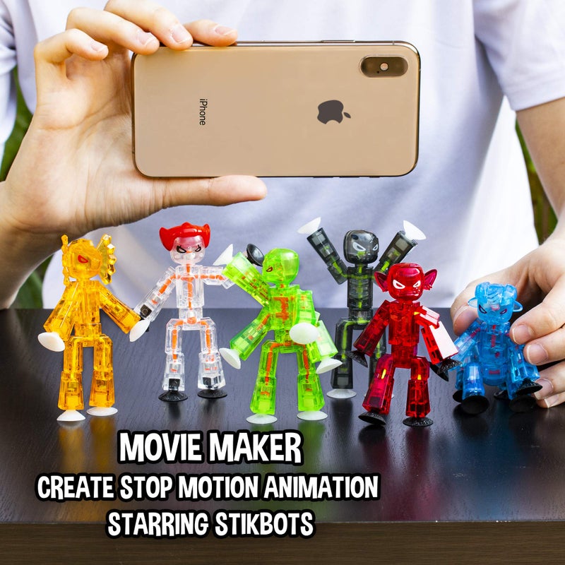 StikBot Zing Monsters, Complete Set of 6 Poseable Monster Action Figures, Includes Giggles, Goblin, Insector, Grim, Aquafang and Kyron - Image 4