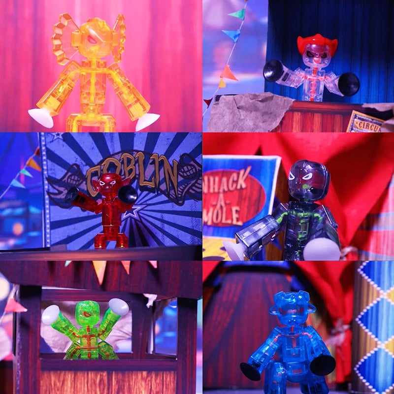 StikBot Zing Monsters, Complete Set of 6 Poseable Monster Action Figures, Includes Giggles, Goblin, Insector, Grim, Aquafang and Kyron - Image 5