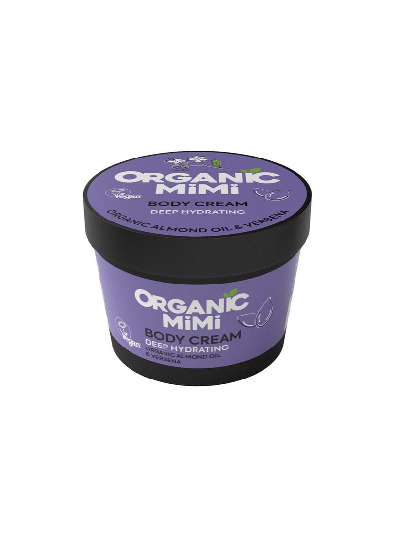 Organic Mimi Deep Almond & Verbena Hydrating Body Cream 100ml - Image 1