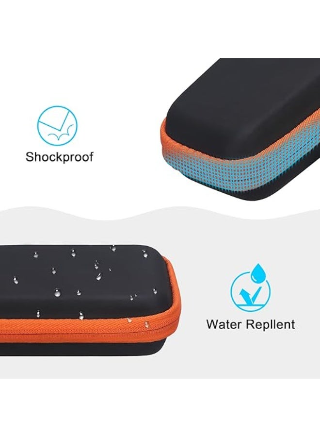 Lacdo Hard Carrying Case for SanDisk Extreme Pro/SanDisk Extreme Portable External SSD 500GB 1TB 2TB 4TB USB-C Solid State Drive EVA Shockproof Water Repellent Protective Storage Travel Bag, Orange - Image 3