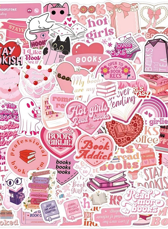 بشكل مختصر 220 قطعة ملصقات كتب للكندل، ملصقات أدبية لحالات الكيندل/كوبو/الكتاب الإلكتروني، إكسسوارات زجاجات المياه وأجهزة اللابتوب، مجموعة ملصقات قراءة هدايا لعشاق الكتب - Image 3