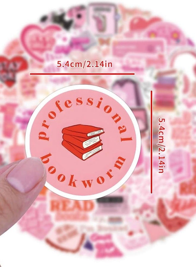 بشكل مختصر 220 قطعة ملصقات كتب للكندل، ملصقات أدبية لحالات الكيندل/كوبو/الكتاب الإلكتروني، إكسسوارات زجاجات المياه وأجهزة اللابتوب، مجموعة ملصقات قراءة هدايا لعشاق الكتب - Image 4