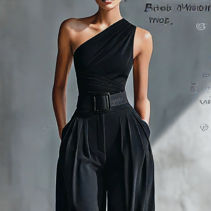 Women's Stretch Top Wide Leg Pants Set - Image 3