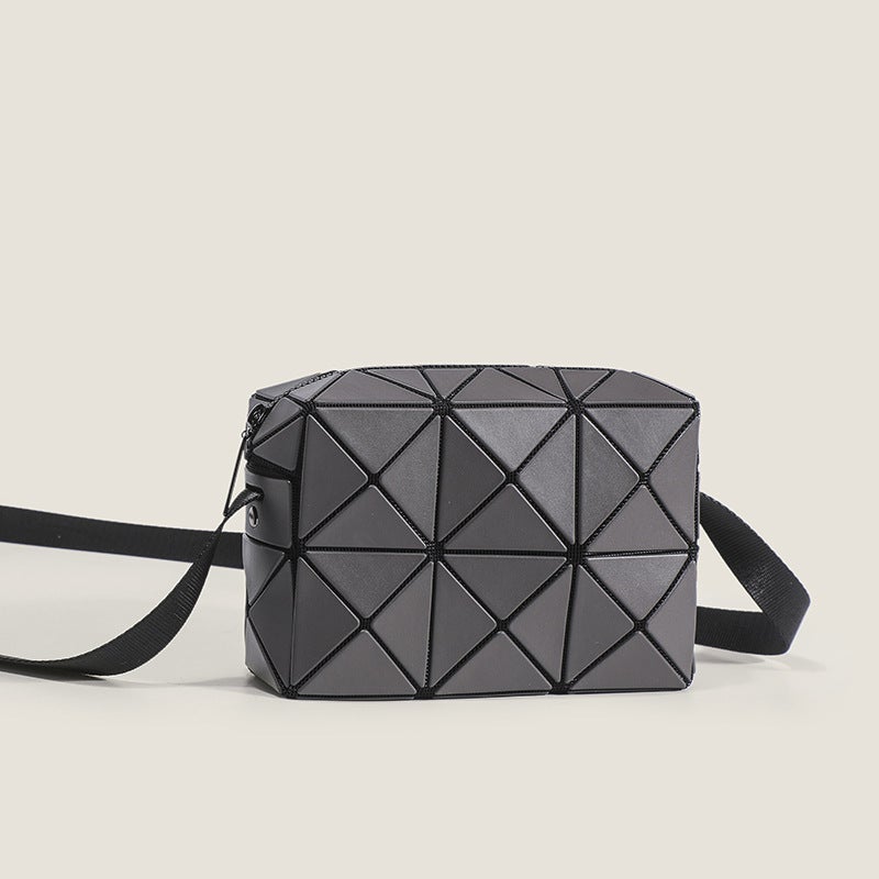New Geometric Rhombus Bag High-End Cupid Square Shoulder Bag Drawstring Box Crossbody Bag Women''s Rhombus - Image 2