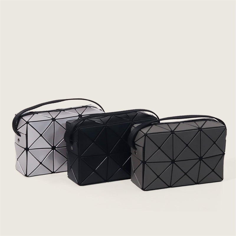 New Geometric Rhombus Bag High-End Cupid Square Shoulder Bag Drawstring Box Crossbody Bag Women''s Rhombus - Image 3