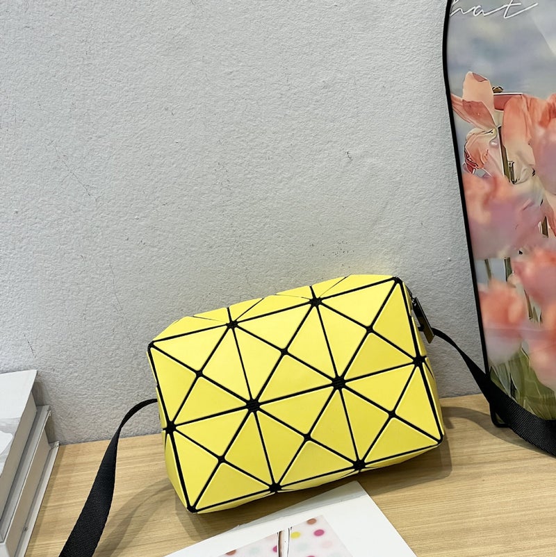 New Geometric Rhombus Bag High-End Cupid Square Shoulder Bag Drawstring Box Crossbody Bag Women''s Rhombus - Image 5