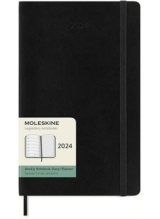 Moleskine 2024 12Month Weekly Large Softcover Notebook