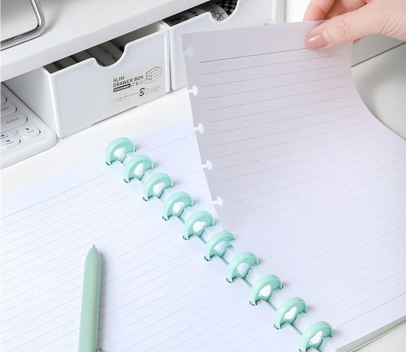 Yaridar Letter Size Discbound Refill Paper, 11 TUL Paper Refills - 50 Sheets/100 Pages Loose Leaf Planner Refills, 5 Sheets Dividers, 8.5" x 11" - Image 5