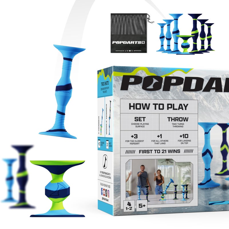 Popdarts PRO Pack Game Set (Drizzle) - Indoor, Outdoor Suction Cup, Throwing Game - Competition with a POP - Image 2