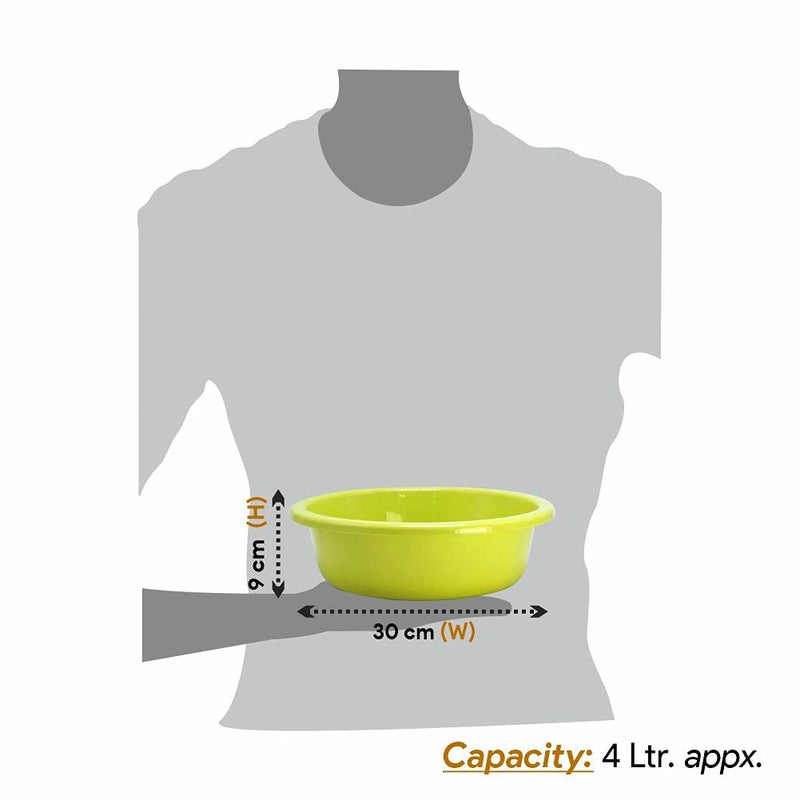 Wonder Homeware Bowl 6 Heavy Quality Bowl Set, 6 pc Bowl 4 LTR, Green Yellow Color - Image 3