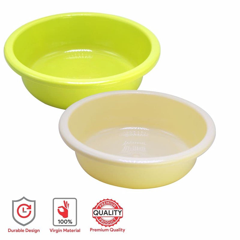 Wonder Homeware Bowl 6 Heavy Quality Bowl Set, 6 pc Bowl 4 LTR, Green Yellow Color - Image 4