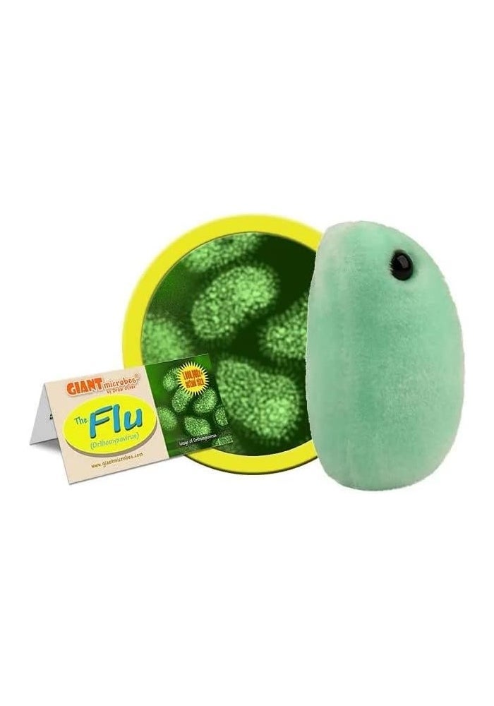 Giant Microbes 5-7 Plush Flu Microbe Toy - Image 2