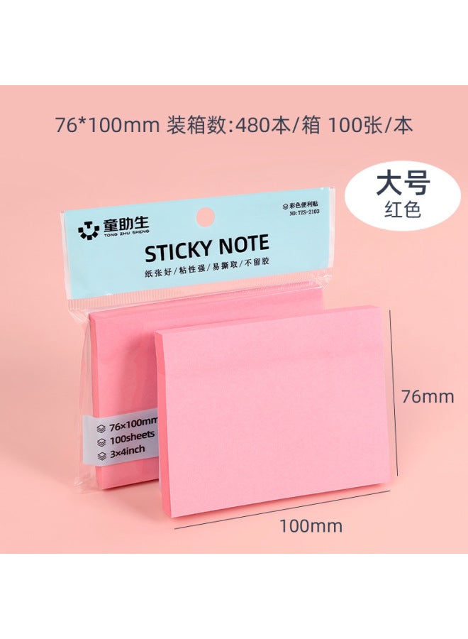 HELPS Creative Color Post-it Cute Post-it Notes Office Stationery Post-it Notes Tear Student Strong Sticky Message Post-it Notes - Image 1