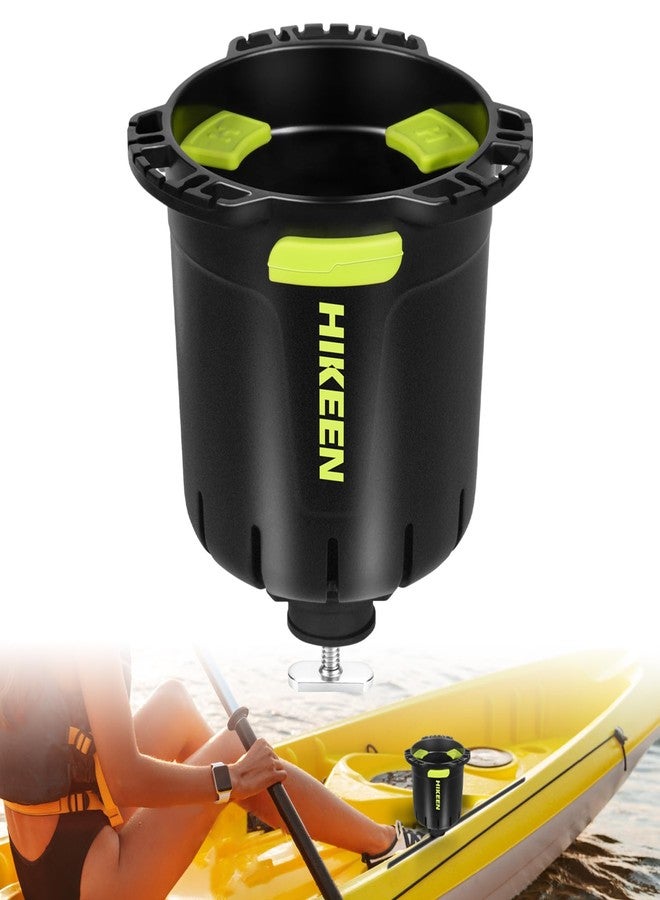 Hikeen Kayak Cup Holder with Rubber Tab, Multi-Functional Cup Holder for Kayak Water Bottle Holder, Drinks Holder, Fishing Tool, Lures Storage, Kayak Track Mount Install - Image 1
