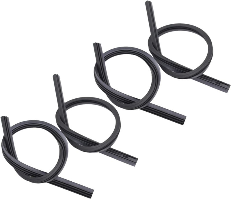 Cyanslen 4 PCS 28in Wiper Blade Refills, Silicone Wiper Blades, Rubber Universal for Wiper Blades, Replacement Rubber for Windscreen Wipers - Image 1