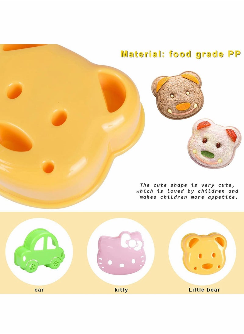 KASTWAVE 3 Pack Bear Shape Sandwich Cutter and Sealer, Uncrustable Sandwich Maker, Cut and Seal, Lunchbox and Bento Box  - Image 4
