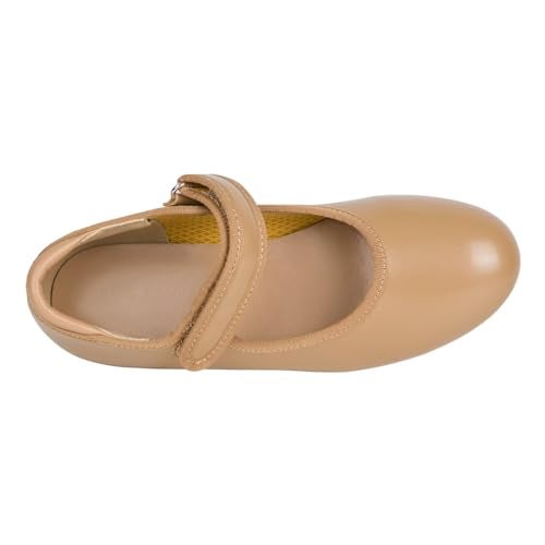 ARCLIBER Brown Tap Shoes for Girls and Boys Non-Slip Tap Dance Shoes for Toddler/Little Kid/Big Kid-11 Little Kid - Image 5