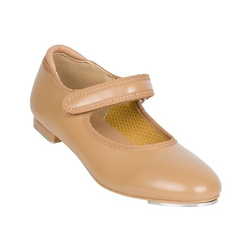 ARCLIBER Brown Tap Shoes for Girls and Boys Non-Slip Tap Dance Shoes for Toddler/Little Kid/Big Kid-11 Little Kid - Image 4