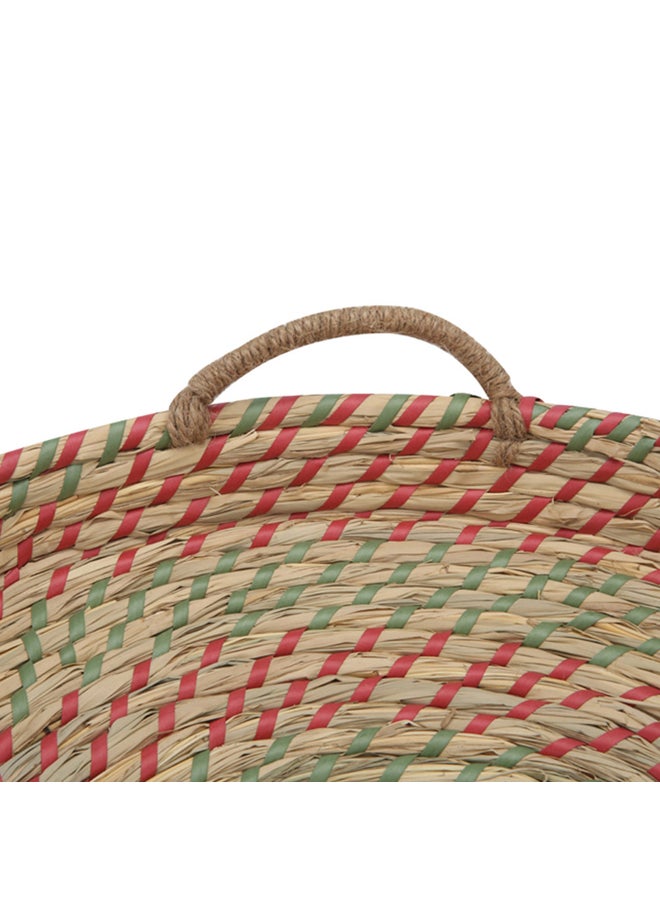 AL SANIDI Woven wicker heritage dish, Beige, 45 Cm  - Image 4