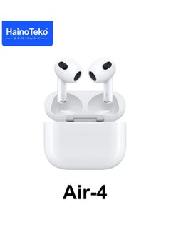 HainoTeko Air-4 Wireless Bluetooth Earbuds Apple & Android Compatibility Built-in Microphone True Wireless Earbuds in-Ear Bluetooth Headphones Earphones Auto Power On/Off Touch Control White  - Image 3