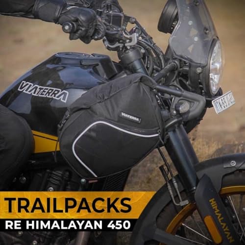 ViaTerra 100% WaterProof Front Frame motorcycle bags (set of 2) I Royal Enfield Himalayan 450 Accessories I Suitable for Touring & trail rides - Image 2