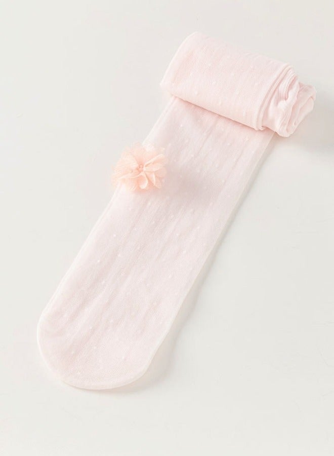 Dave & Bella Pink 3D Flower Tights - Image 3