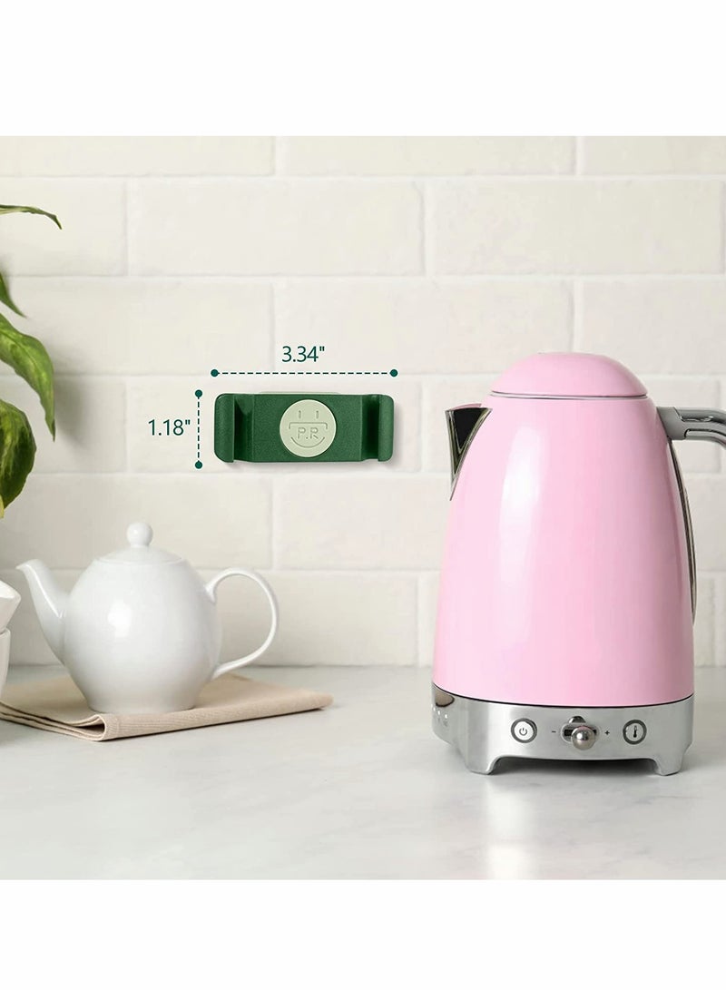 Excefore Cord Holder Cable Clips Cord Organizer for Kitchen Appliances 4PCS Self-Adhesive Rotatable Cord Wrap Organizers for USB Computer Cables Power Cords Management Clips Home Office Tidy (Green) - Image 4