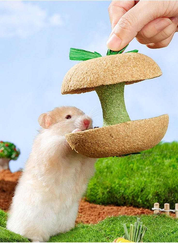 Apple Core Shape Hamster Chew Decor Toys For Small Pet Gerbils Mice Trims Rodent Teeth Smooths Claws Grinding Stone For Mouse - Image 3