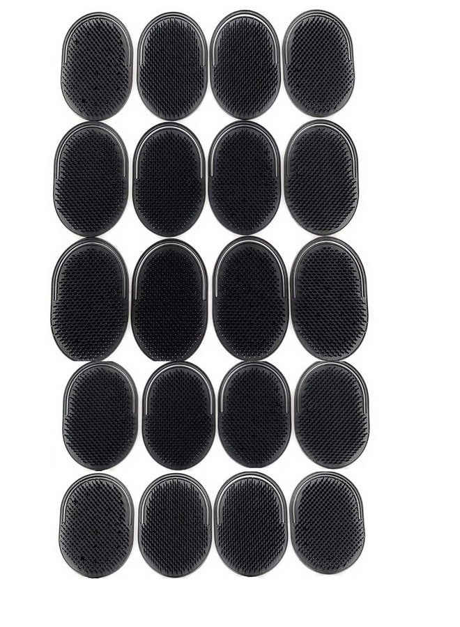 G.B.S Black Pocket Palm Brush for Men’s, Women and Pets Grooming, Black, Pack of 20 Made in U.S.A - Image 1