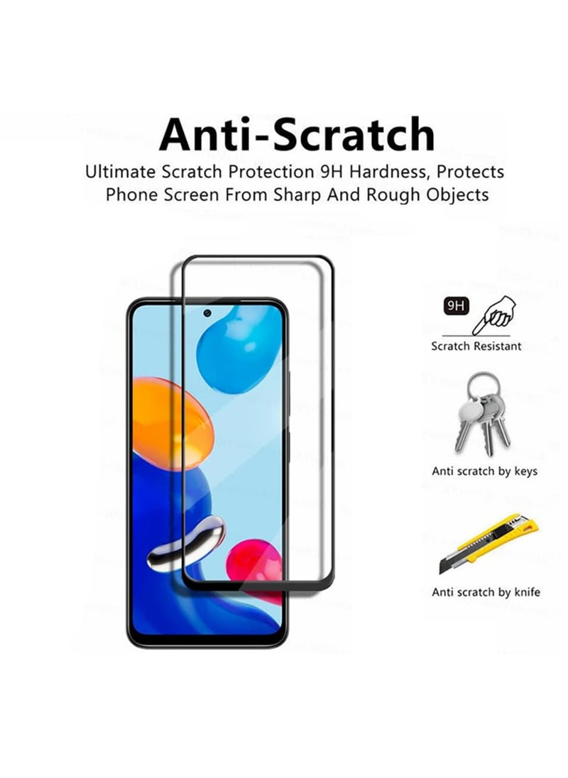 Generic - Full Screen Tempered Glass Screen Protector For Xiaomi Redmi Note 11- Black - Image 1