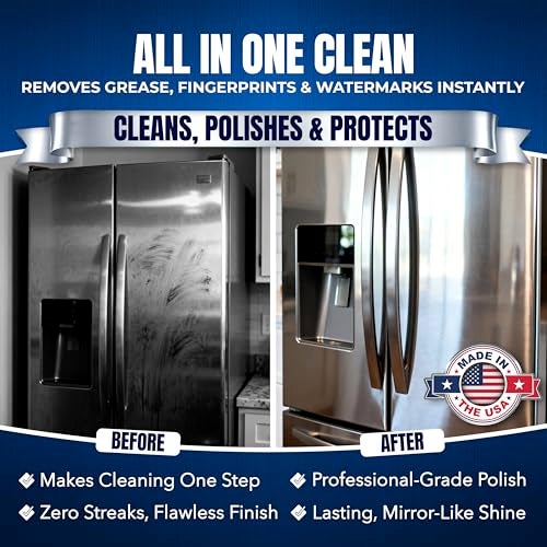 Sheila Shine 1 Gallon Stainless Steel Cleaner and Polish - Cleans, Polishes & Protects Kitchen Appliances, Refrigerators, Sinks, Ovens & Grills - Cleaner for Stainless Steel Appliances - Image 2