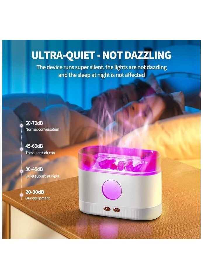 Generic Ultrasonic Humidifier with Volcanic Salt Stone with 3D Light  - Image 2