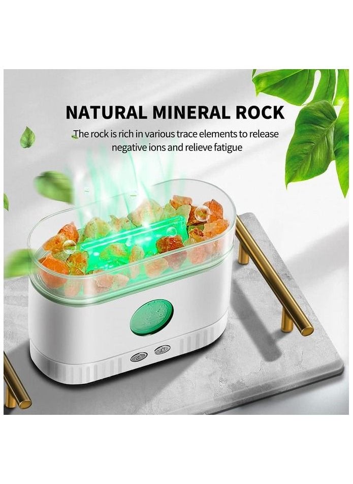 Generic Ultrasonic Humidifier with Volcanic Salt Stone with 3D Light  - Image 3