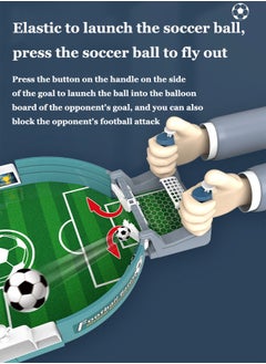 Generic Tabletop Football Game Set, Mini Table Soccer Game with 2 Footballs, Desktop Interactive Soccer Game Toy for Kids Adults Birthday Family Party Game, Worlds Cup Gift, for Company Lounge,Parent-child interaction  - Image 3